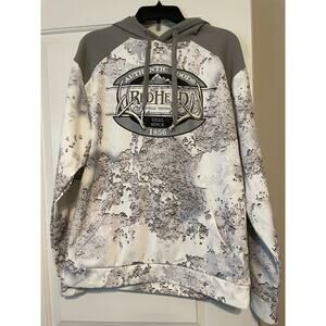 Red Head Brand Co Men’s hooded sweat shirt Long Sleeve Hoodie Tundra White Camo